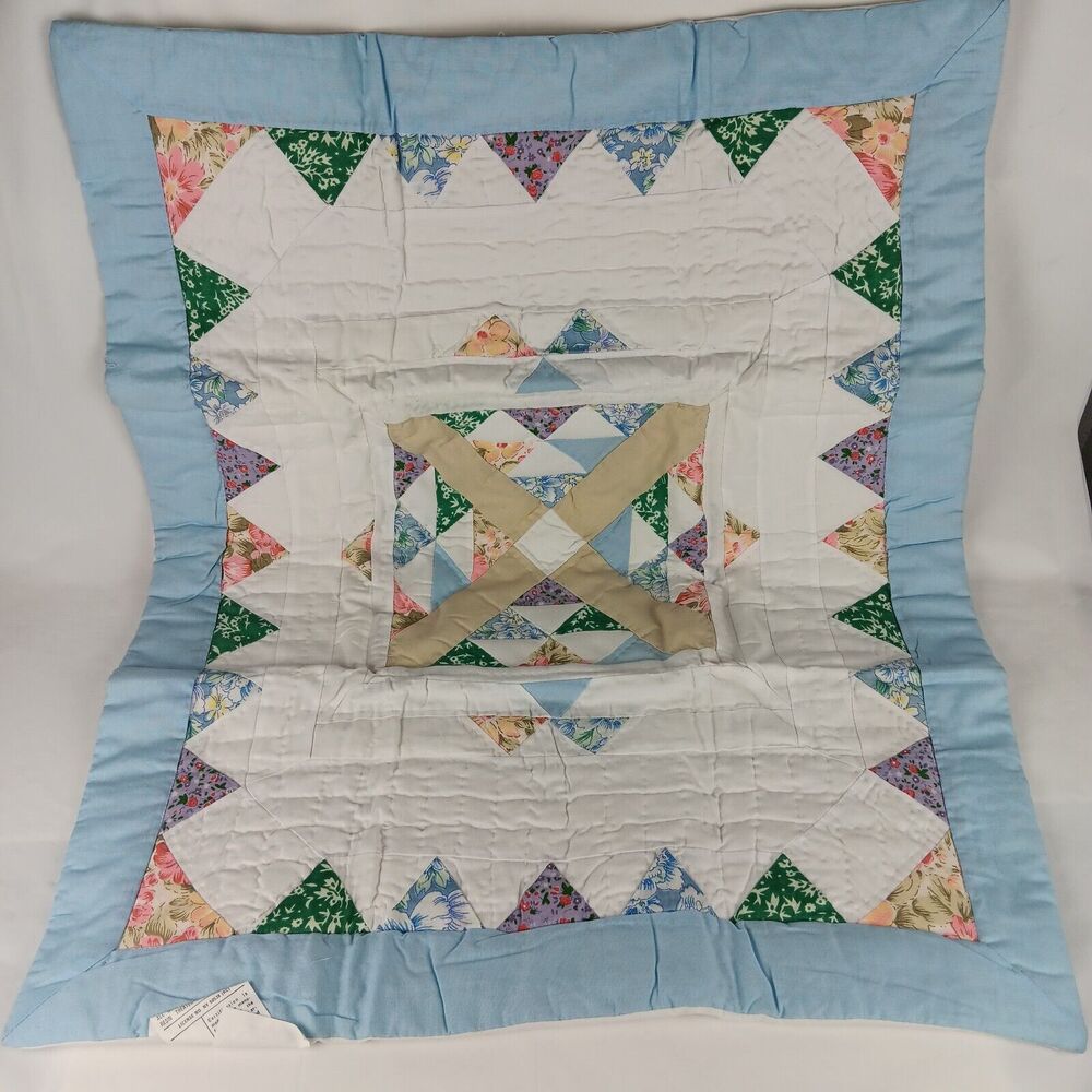 Patchwork Quilt Accessories Crystal Star K5003 Quilted Sham 20x26 Country